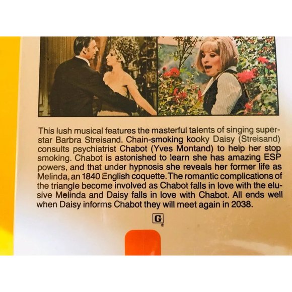 On a Clear Day You Can See Forever Barbra Streisand New Sealed VHS - Picture 3 of 3